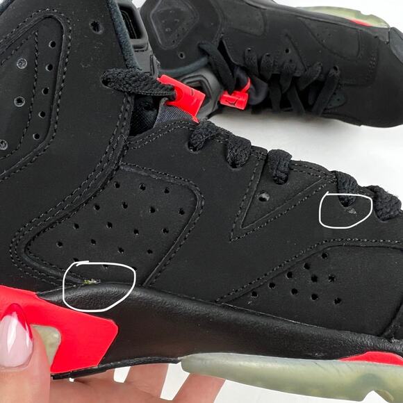 Air Jordan Retro 6 Infrared Sneakers 2014 in Box 4.5Y 6W - Picture 9 of 13